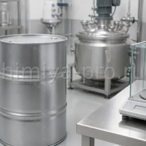 Бочка 200 кг с консервантом Tvalgard100 в лаборатории контрактного косметического производства