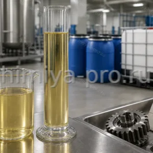 Алкилиминодипропионат натрия ~30 %: желтоватая жидкость в колбе и бочках, гидротроп для щелочных и кислотных очистителей