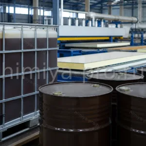 Полимерный MDI марки РМ-200 в бочках и IBC на линии сэндвич-панелей, сырьё жёсткого ППУ с предсказуемой текучестью