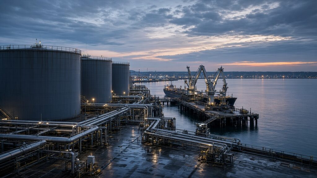 Стальные резервуары и трубопроводы морского нефтяного терминала: перевалка нефтепродуктов и спор по акциям ПНТ