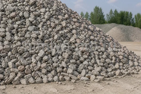 Щебень из горных пород